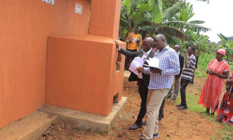 Deputy RDC Mr. Katunze Yahaya Kavuma commissions projects implemented by the District